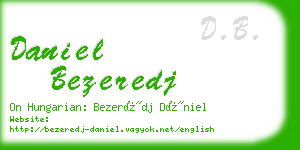 daniel bezeredj business card